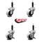 Service Caster 2 Inch Thermoplastic Wheel 3/4 Inch Expanding Stem Caster Set with 2 Brakes SCC-EX05S210-TPRS-34-2-SLB-2 - alternate 4